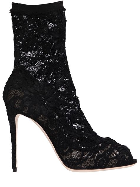 dolce and gabbana lace boots.